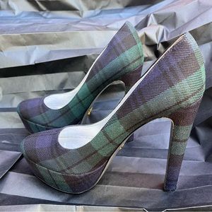 Prada blue and green tartan never worn